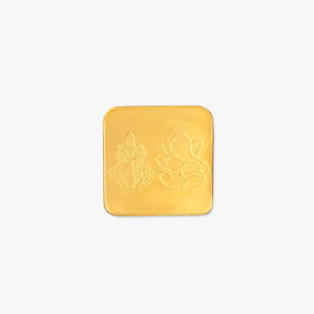 1 gram 24 Karat Gold Coin with Lakshmi Ganesha Motif,,hi-res image number null