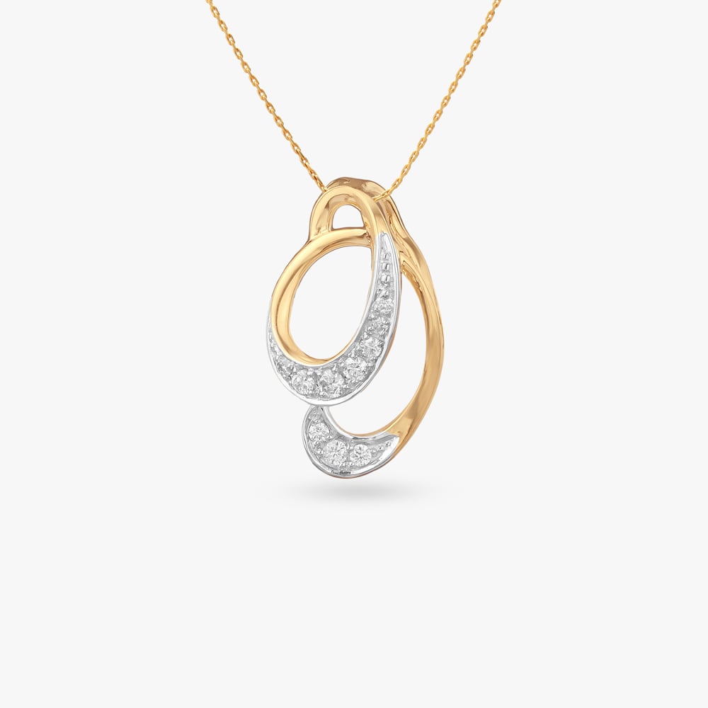

Infinity Loop Diamond Pendant