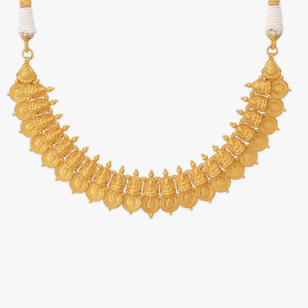 Opulent Heritage Gold Short Kasu Necklace Set,,hi-res image number null