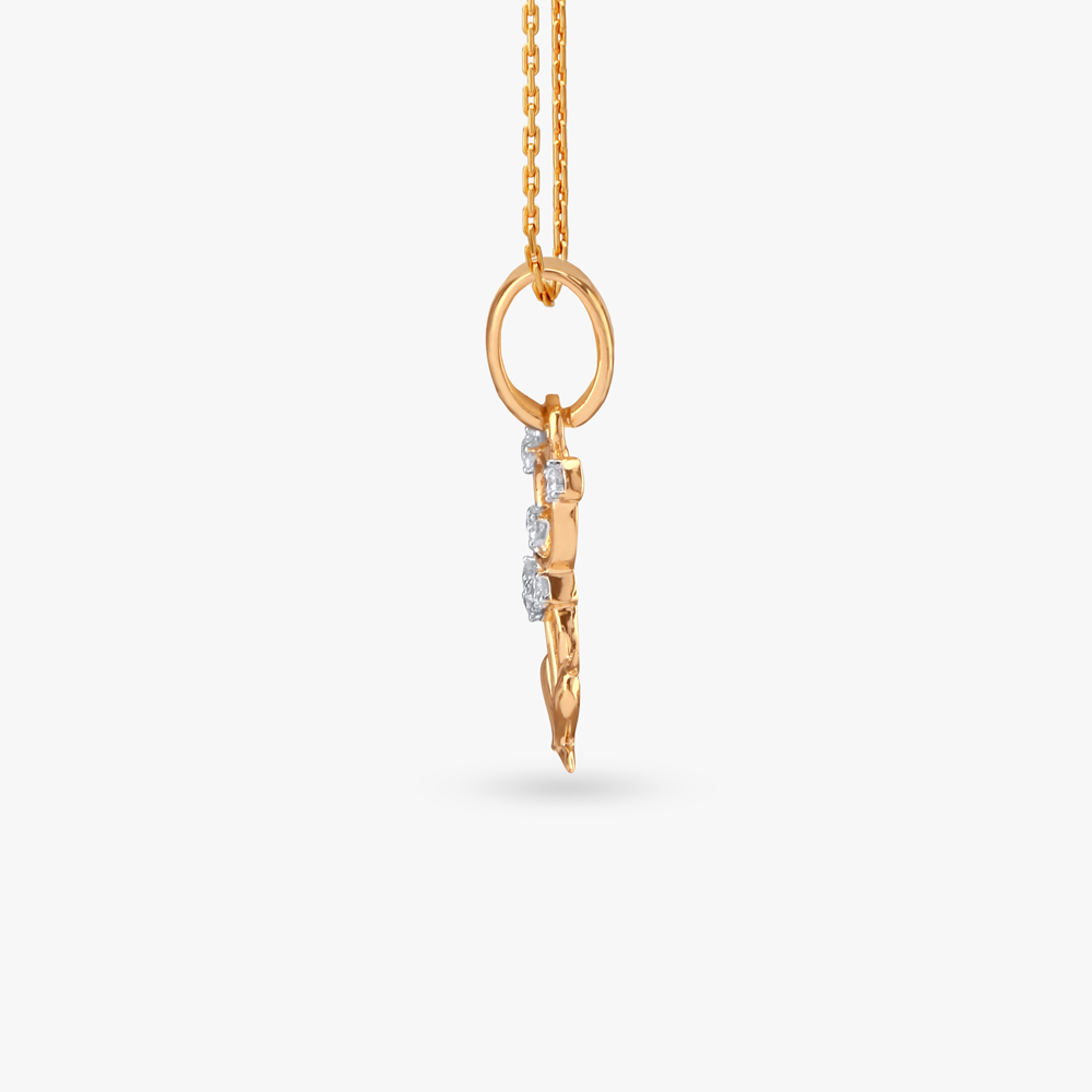 Sparkling Puppy Diamond Pendant for Kids,,hi-res image number null