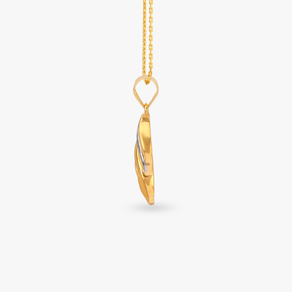 

Whispering Leaf Gold Pendant