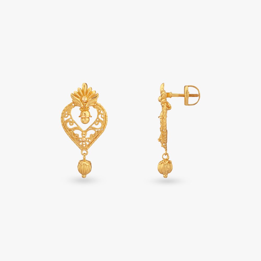 Legacy Charm Gold Drop Earrings,,hi-res image number null