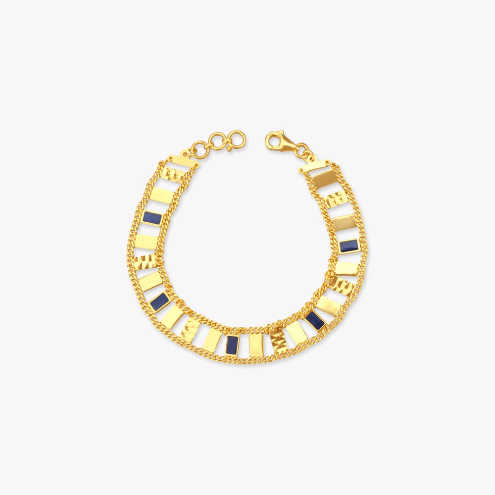 

Deco Stripe Gold Bracelet