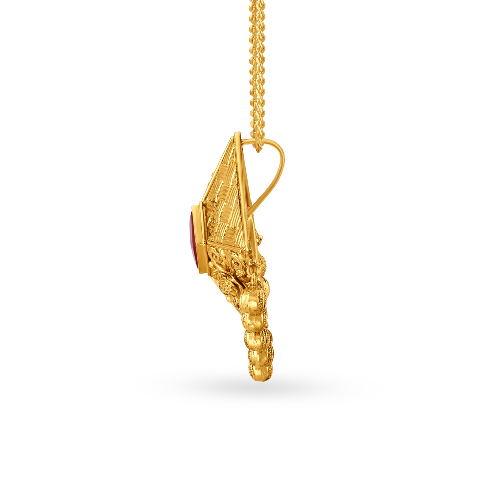 Traditional Geometric Pendant and Earrings Set,,hi-res image number null