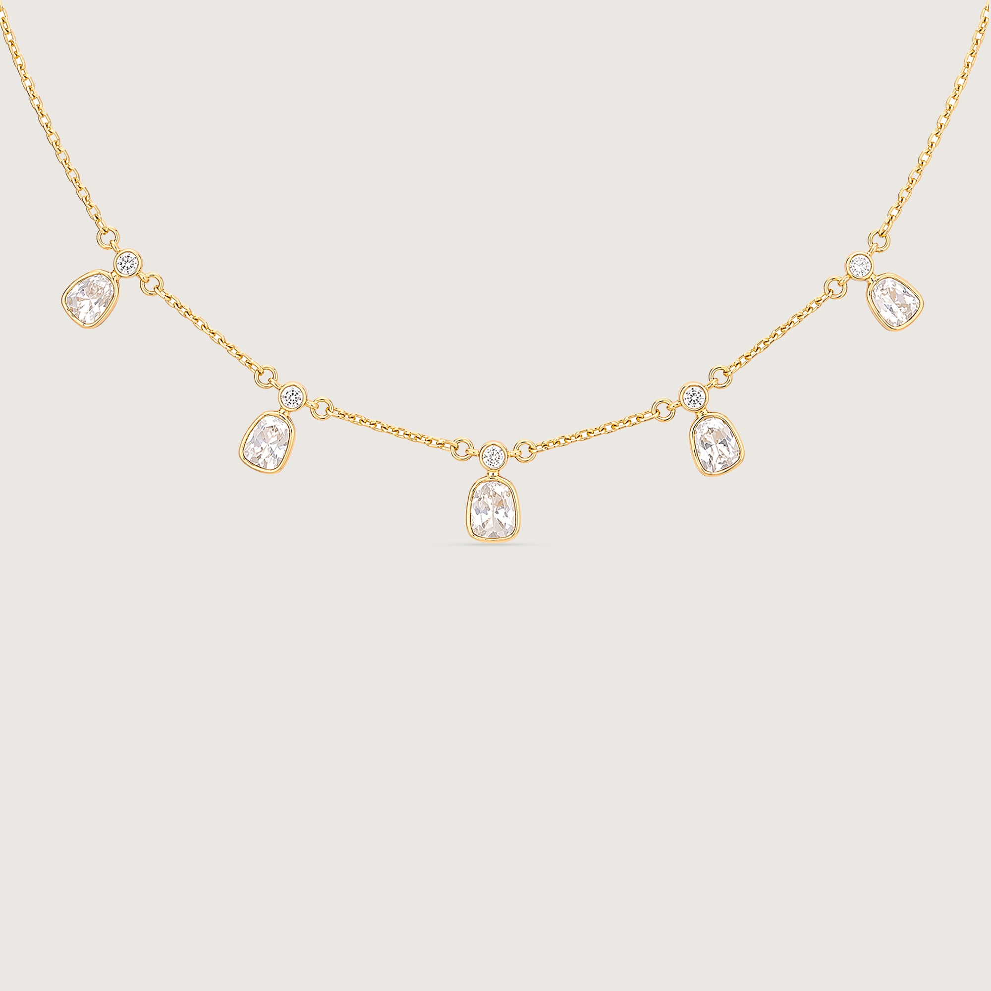 Graceful Drape Polki Diamond Necklace,,hi-res image number null