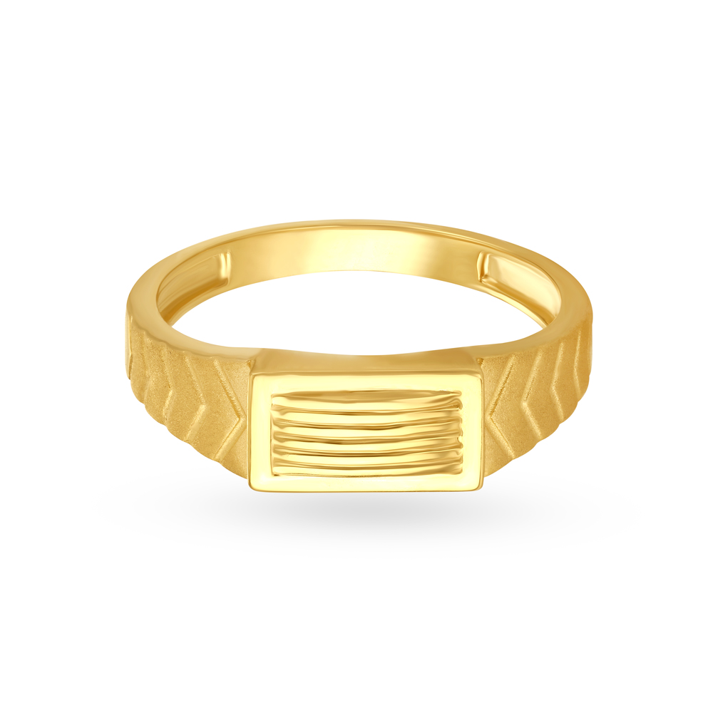 Textured Bold Gold Ring