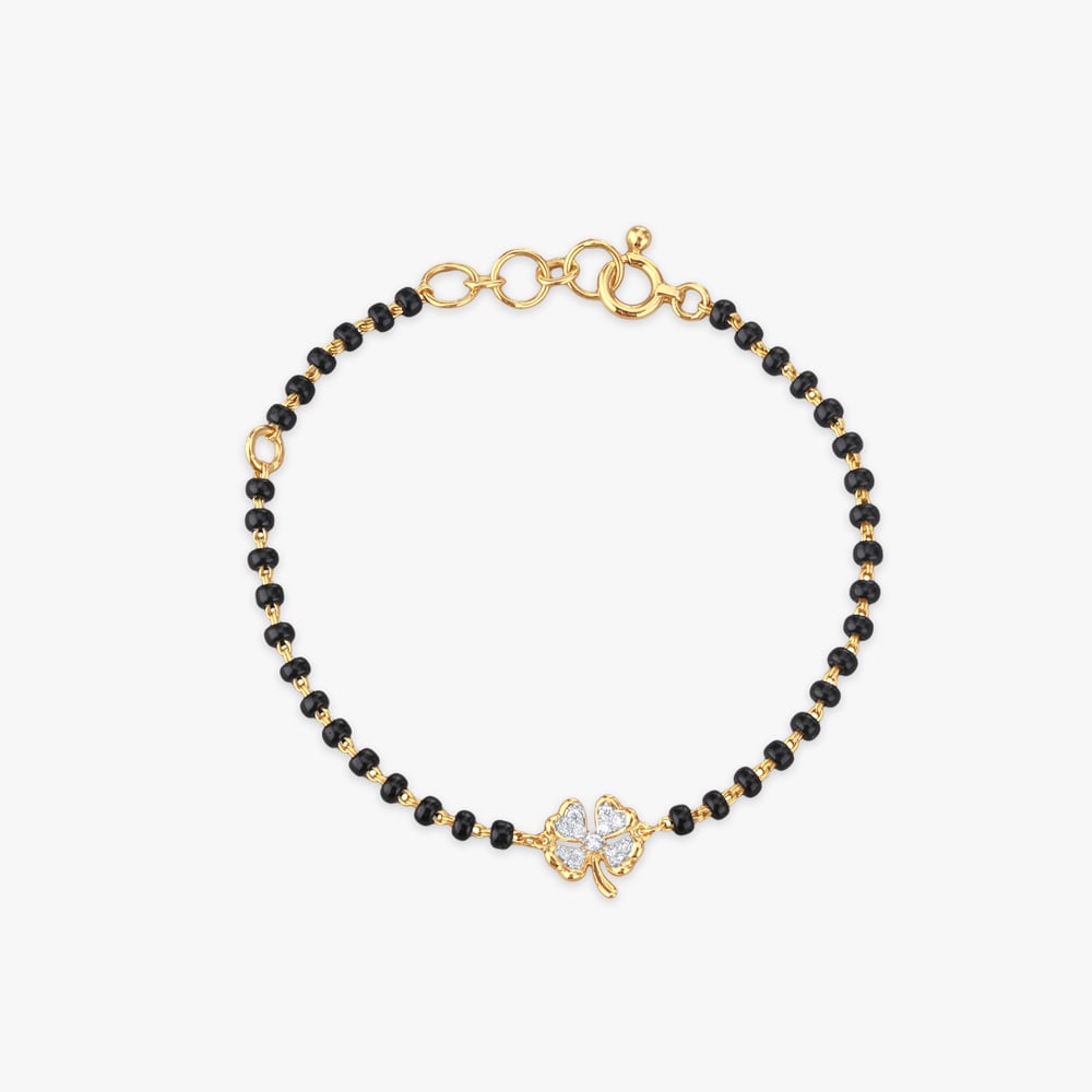 

Clover Cuteness Diamond Bracelet for Kids