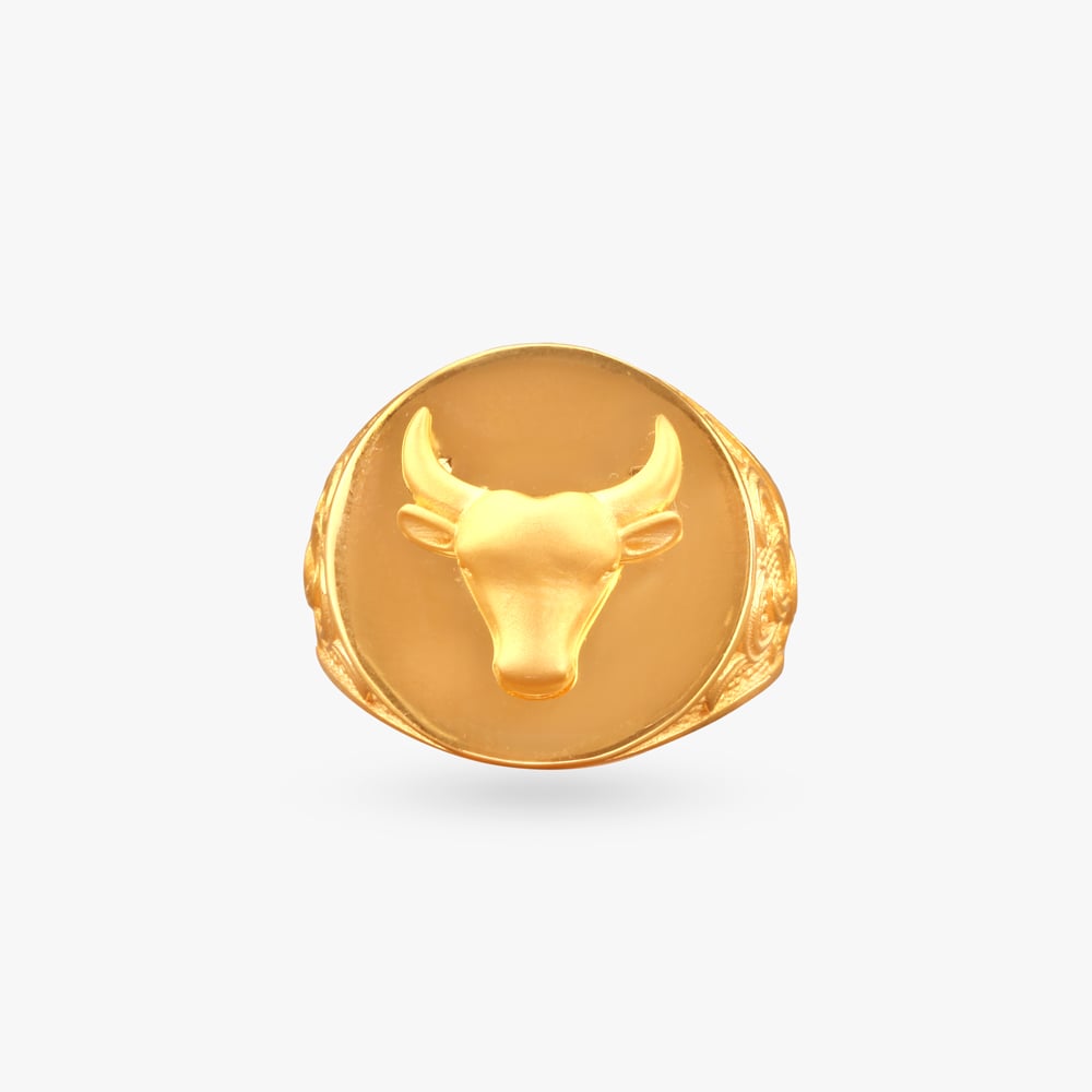 

Majestic Bul Gold Ring for Men