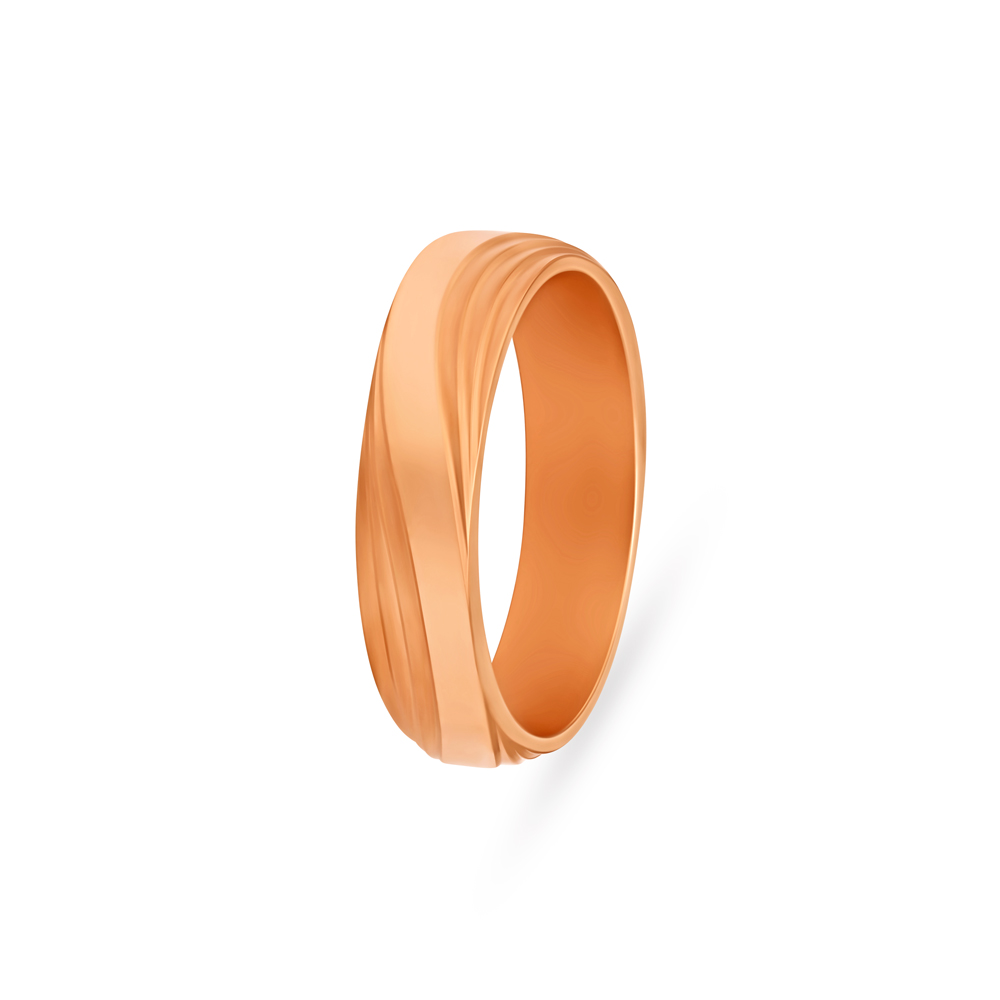 Classy Wavy Ring in Rose Gold,,hi-res image number null