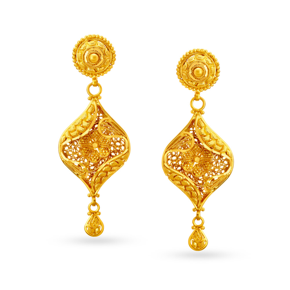 Elaborate Fancy Drop Earrings