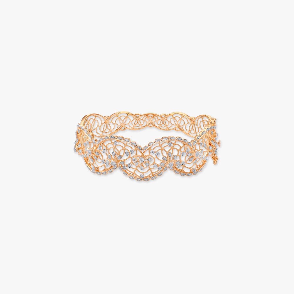 

Meadow Whirl Diamond Bangle