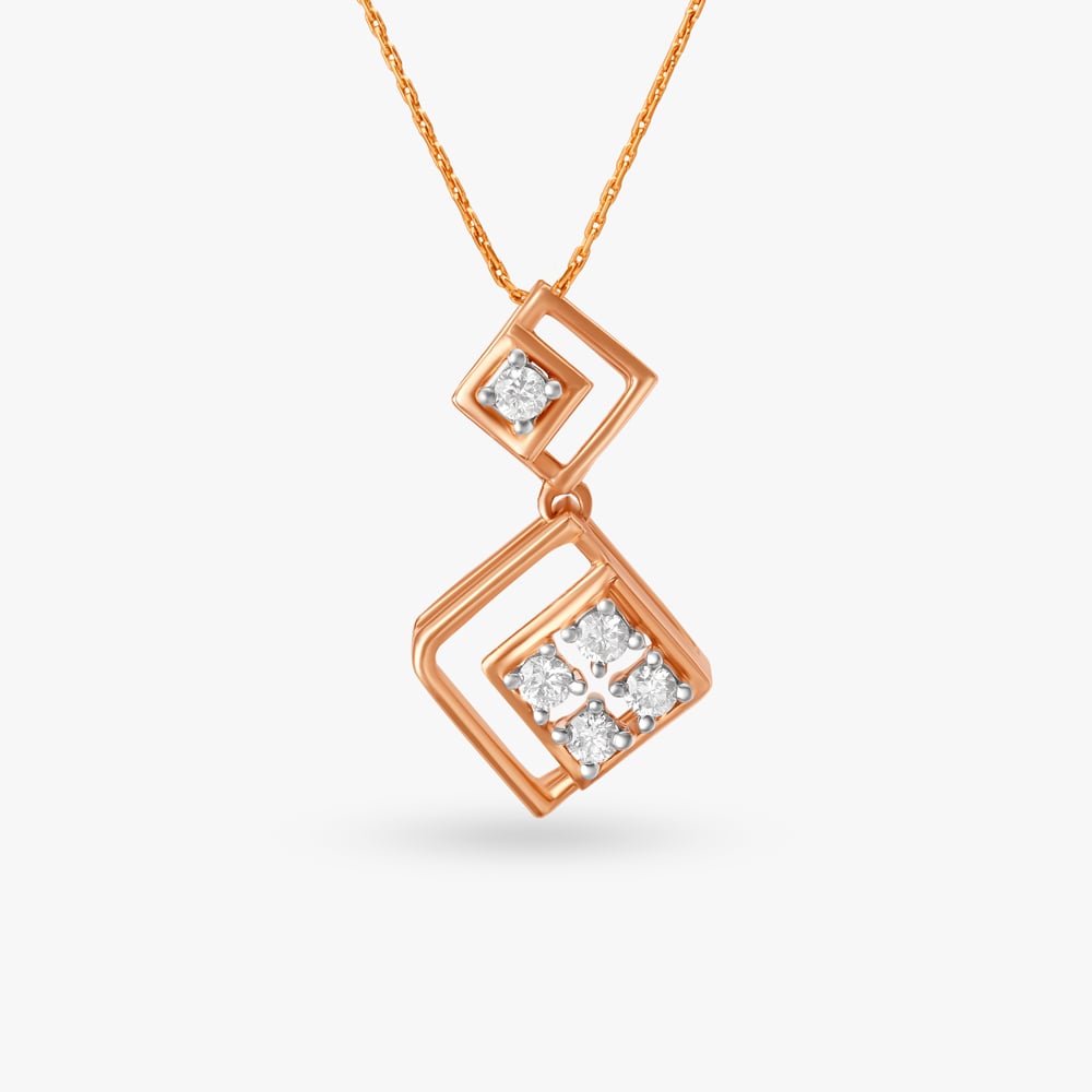 

Blush Lattice Diamond Pendant