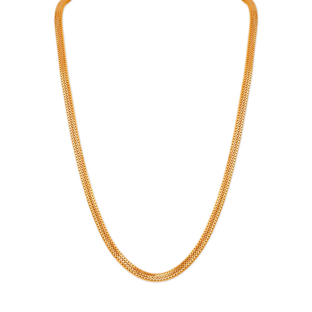 Snake Pattern Gold Chain,,hi-res image number null