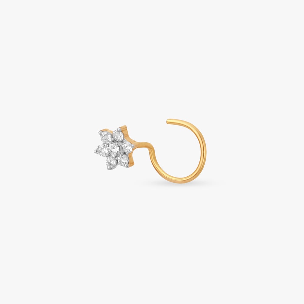 Dainty Sparkling Nose Pin,,hi-res image number null