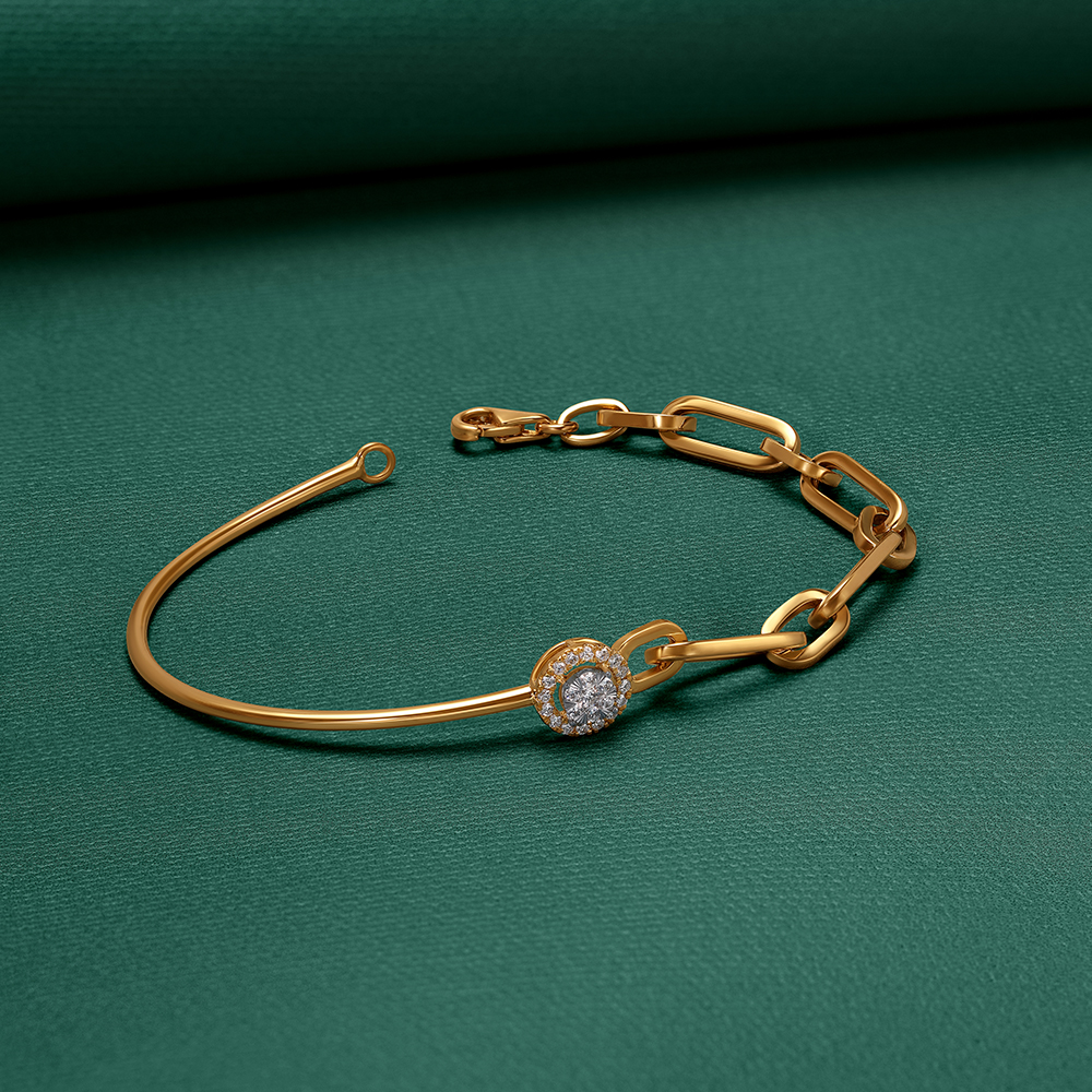Shimmering Links Diamond Bracelet,,hi-res image number null