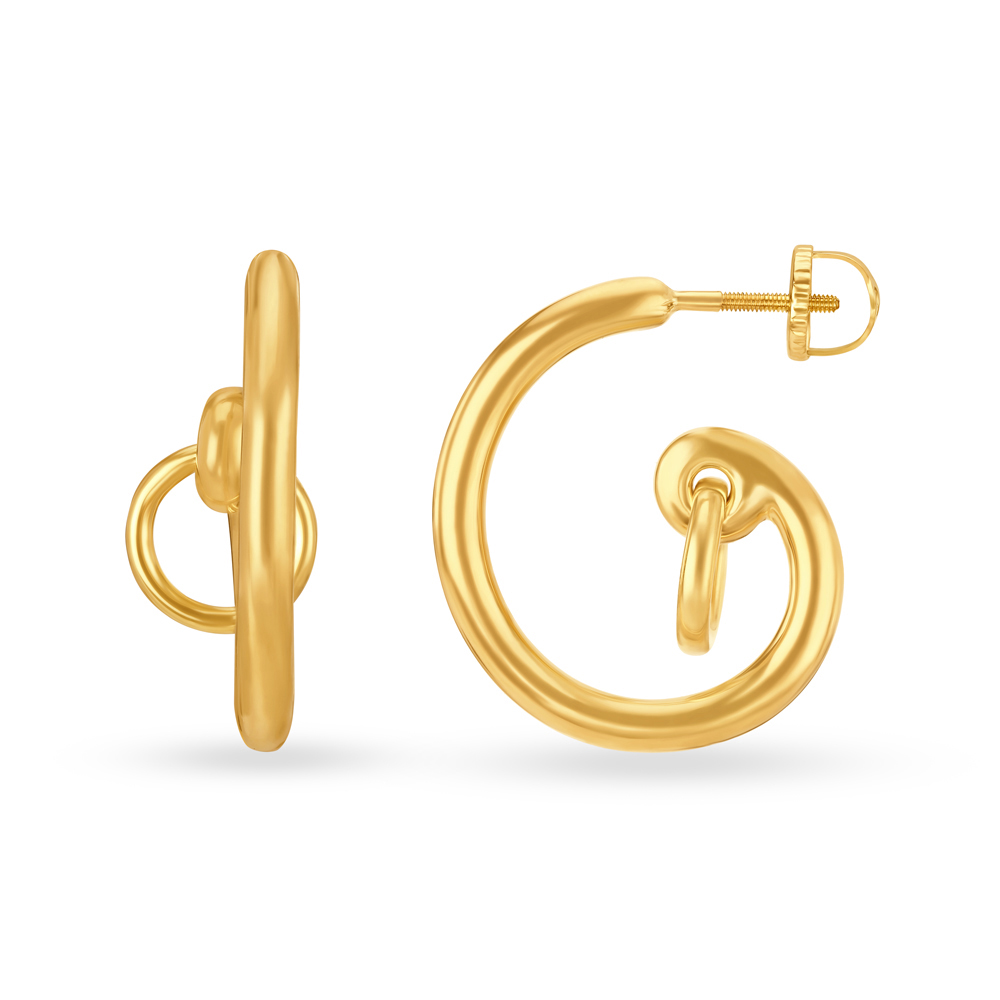 Dainty Gold Hoop Bali Earrings,,hi-res image number null