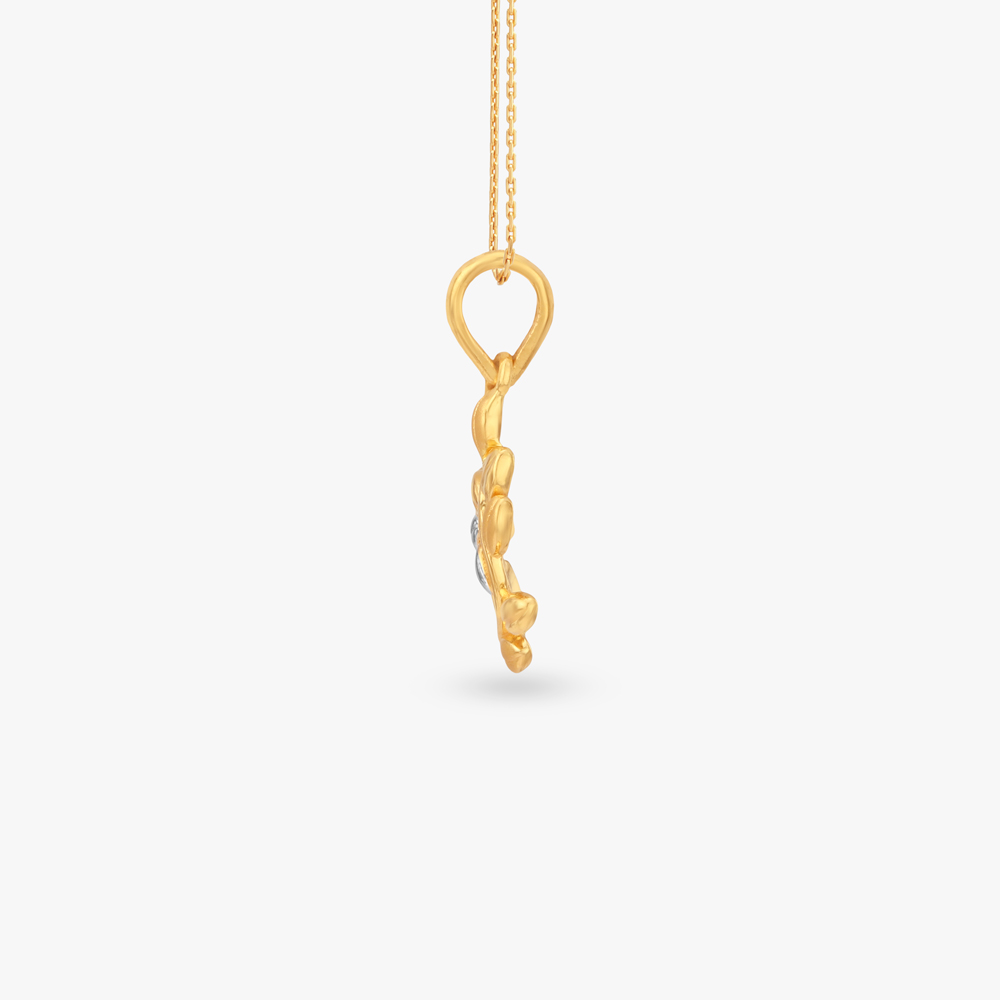 Leaf Vine Gold Pendant,,hi-res image number null