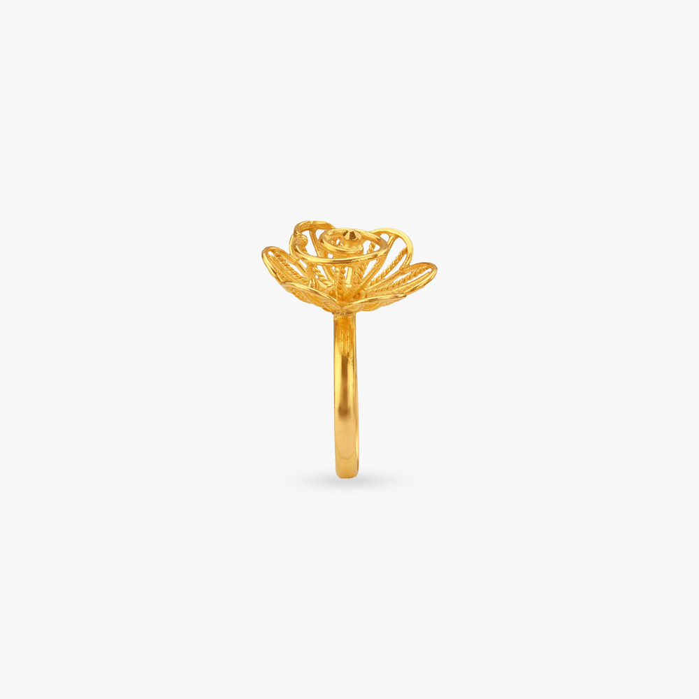 Svarna Kamal Gold Ring,,hi-res image number null