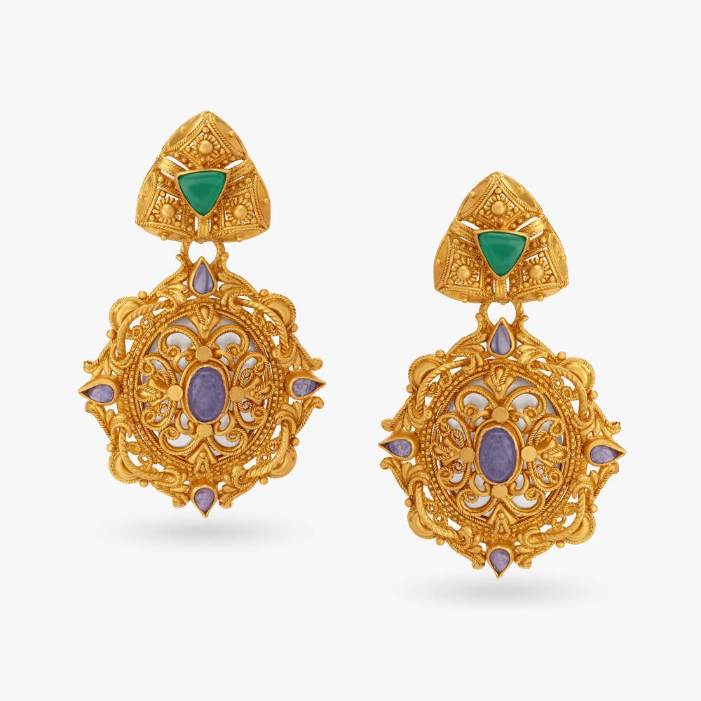 Regal Jaali Work Necklace Set,,hi-res image number null