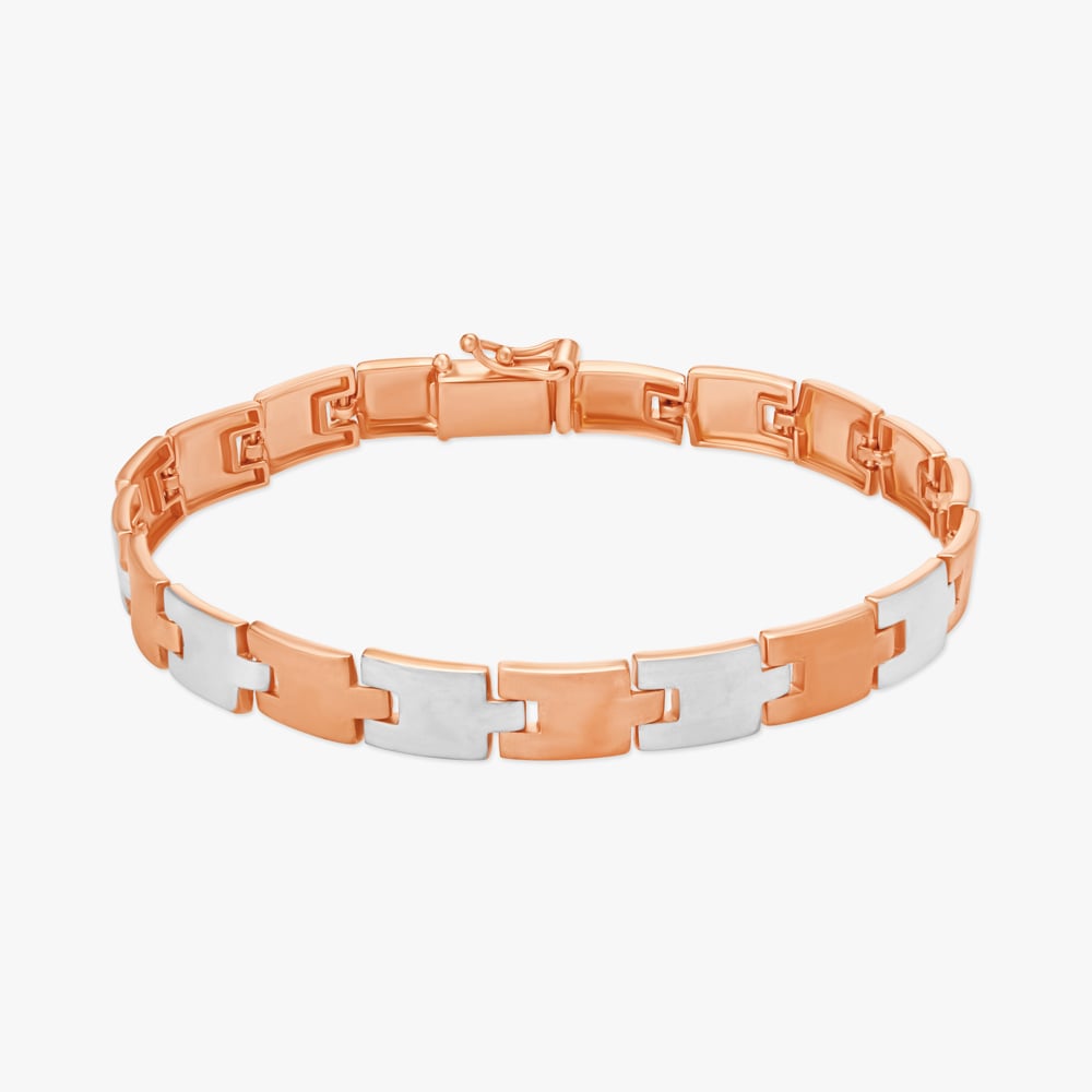 Sparkling Rose Gold and Diamond Bangle