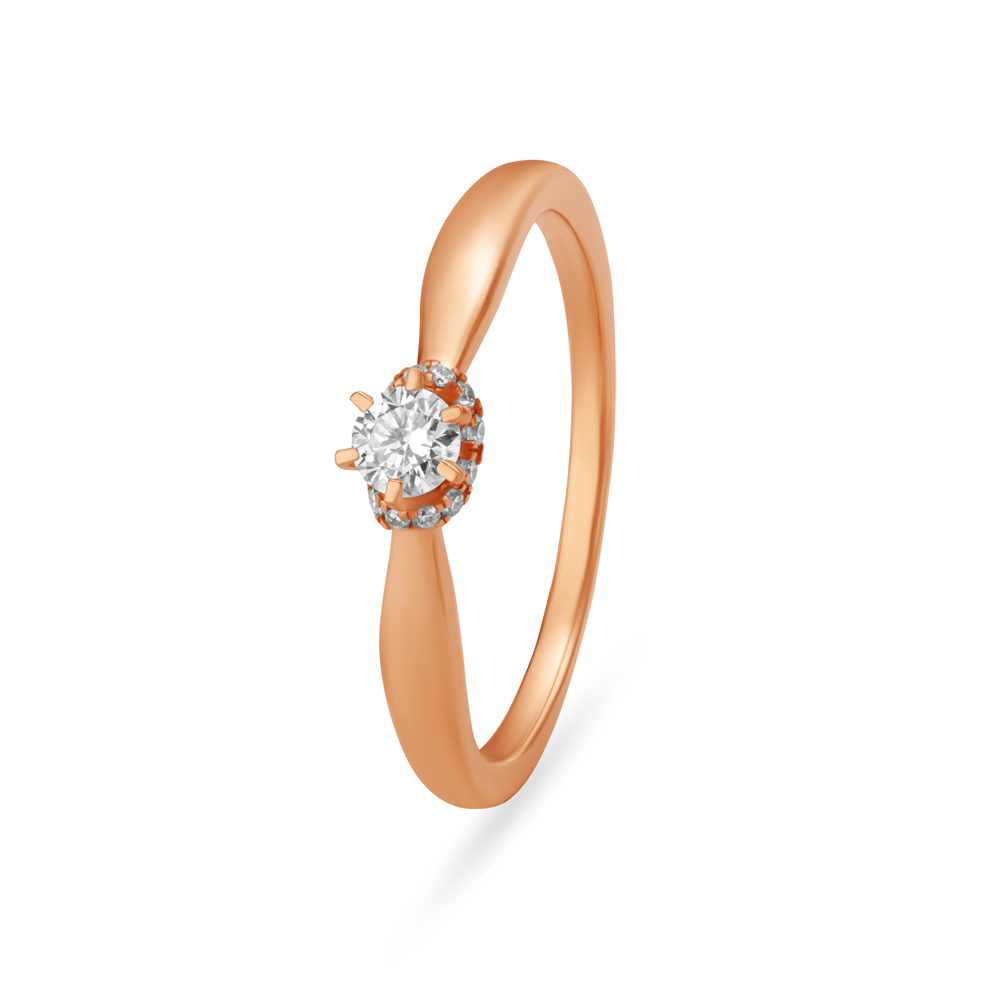 Serene Rose Gold Finger Ring,,hi-res image number null
