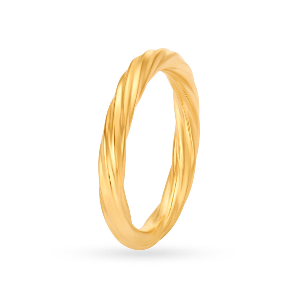 Mesmerising Twisted Gold Ring
