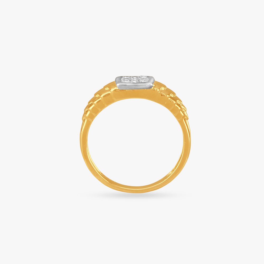 Striking Sophistication Diamond Finger Ring for Men,,hi-res image number null