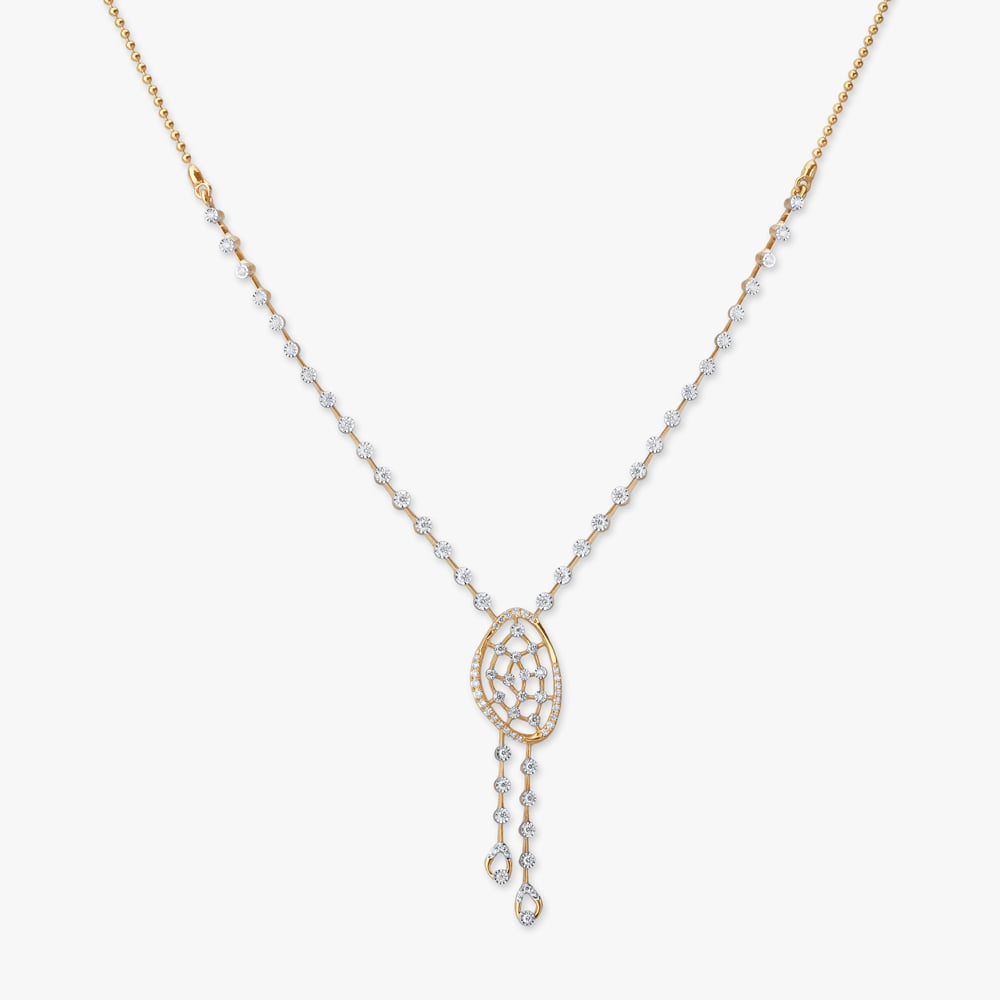 Serene Curves Diamond Necklace Set,,hi-res image number null