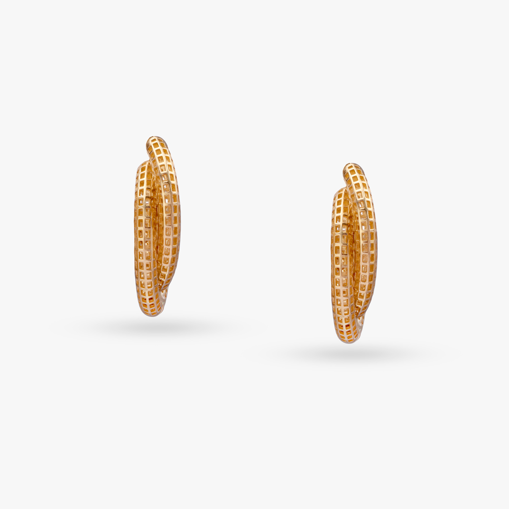 Breezy Glam Gold Hoop Earrings,,hi-res image number null