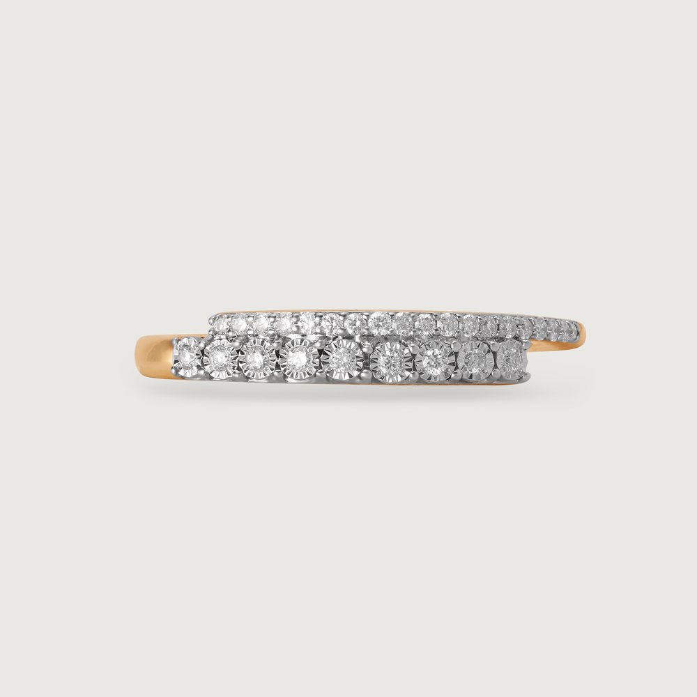 Linear Elegance 14KT Gold & Diamond Ring,,hi-res image number null