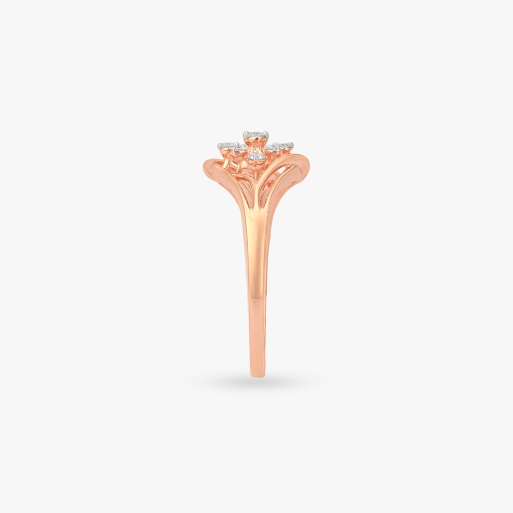 Lattice Bloom Diamond Finger Ring,,hi-res image number null
