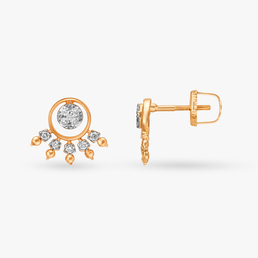 Celestial Radiance Diamond Stud Earrings,,hi-res image number null