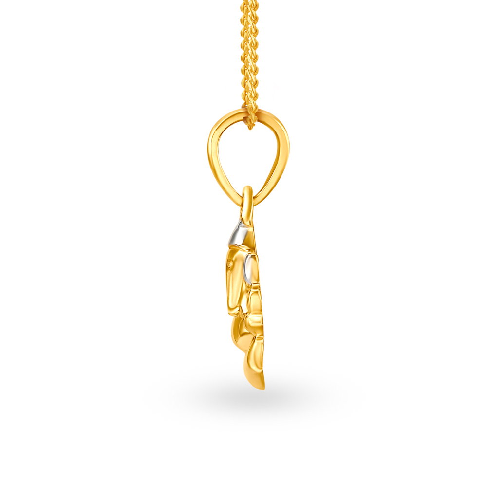 

Sublime Lord Ganesha Two Toned Pendant
