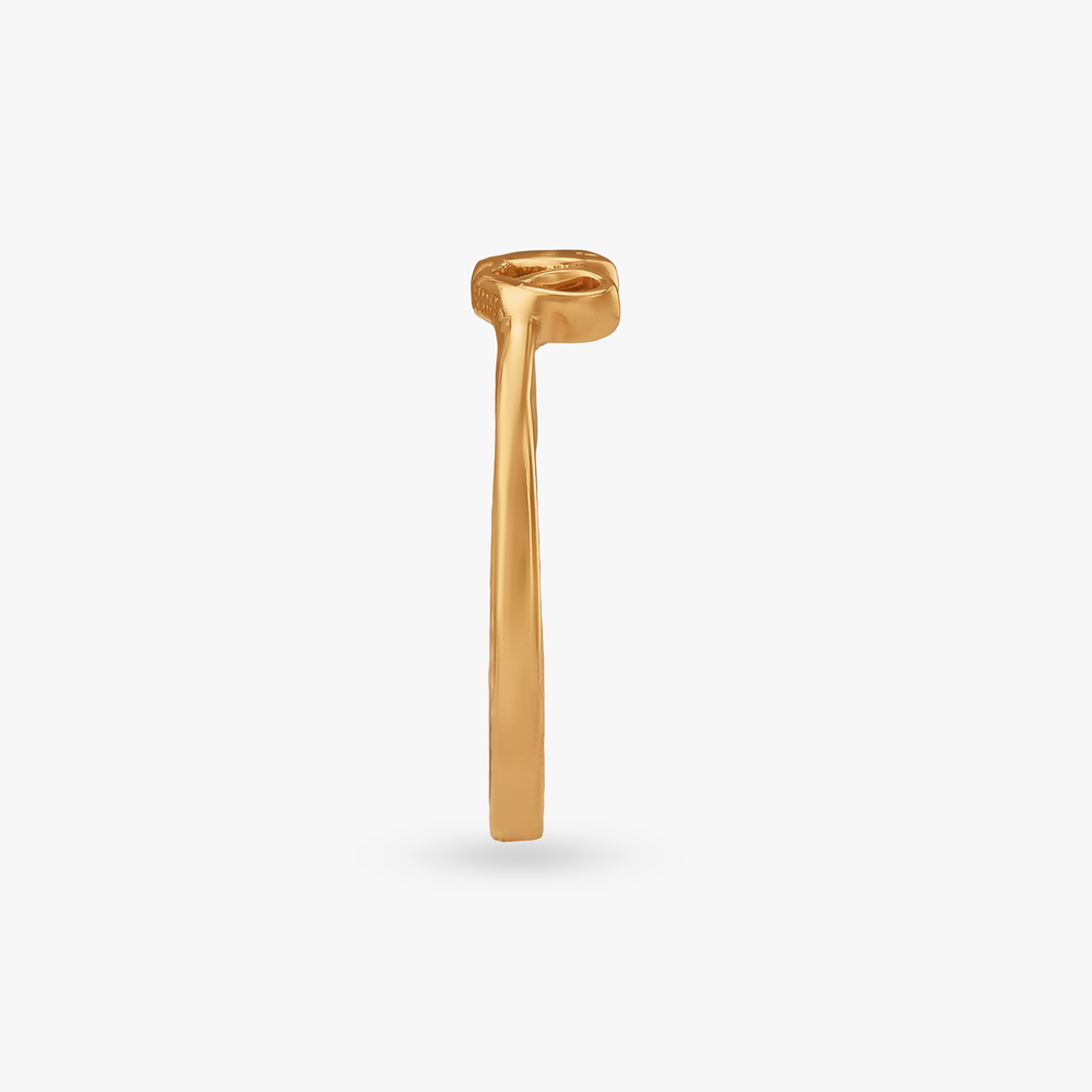 Sculpt Ridge Gold Ring,,hi-res image number null