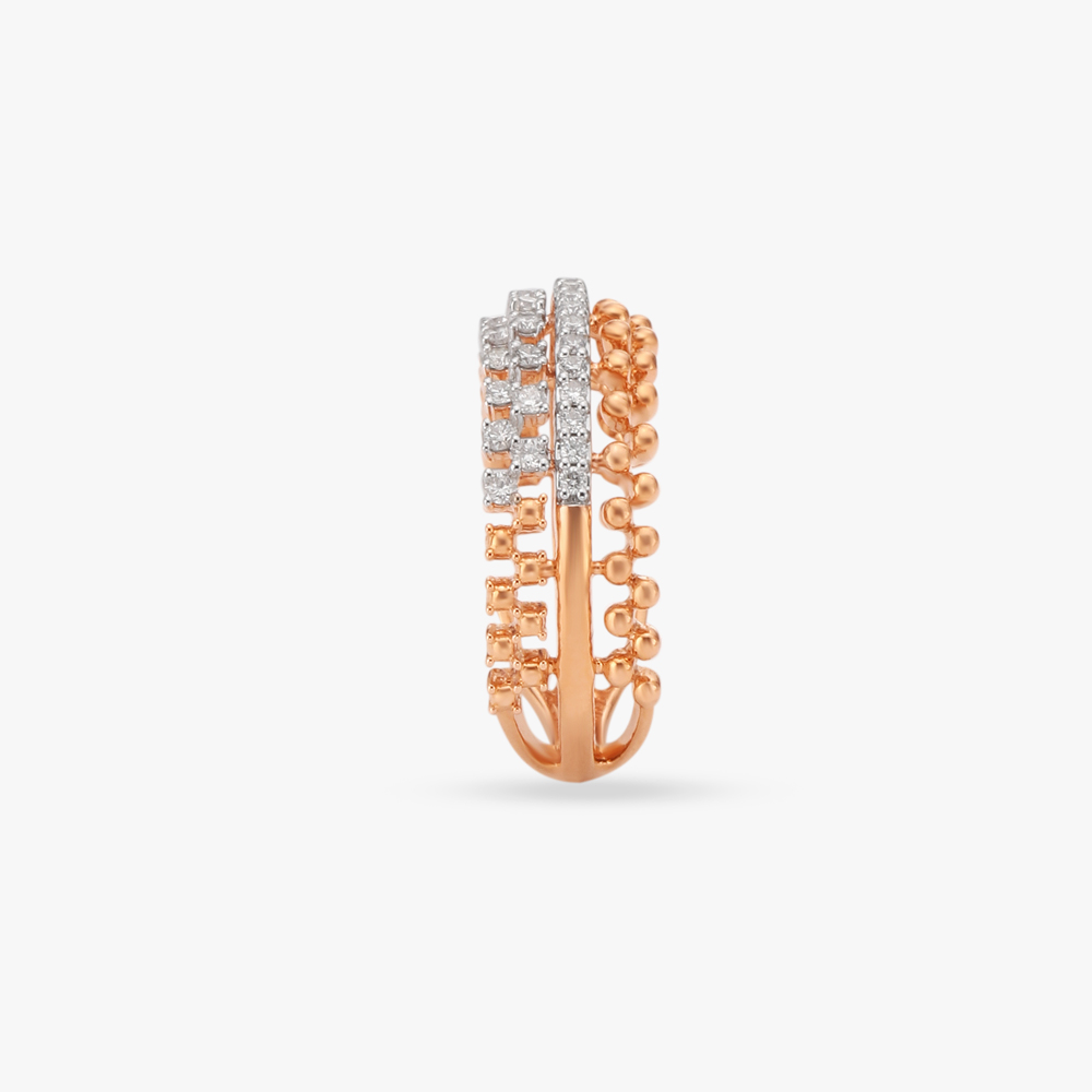 Bejewelled Harmony Diamond Finger Ring,,hi-res image number null