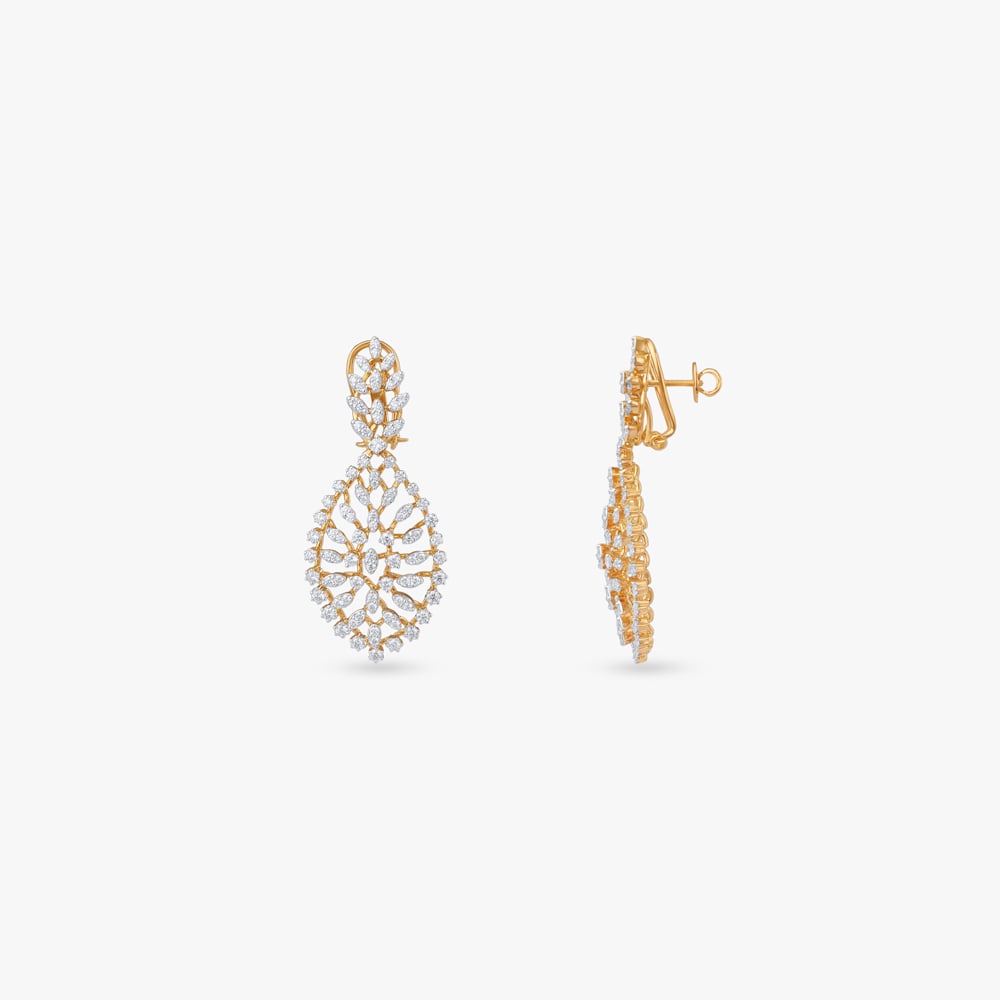 Diamond Cascade Mesh Necklace Set,,hi-res image number null