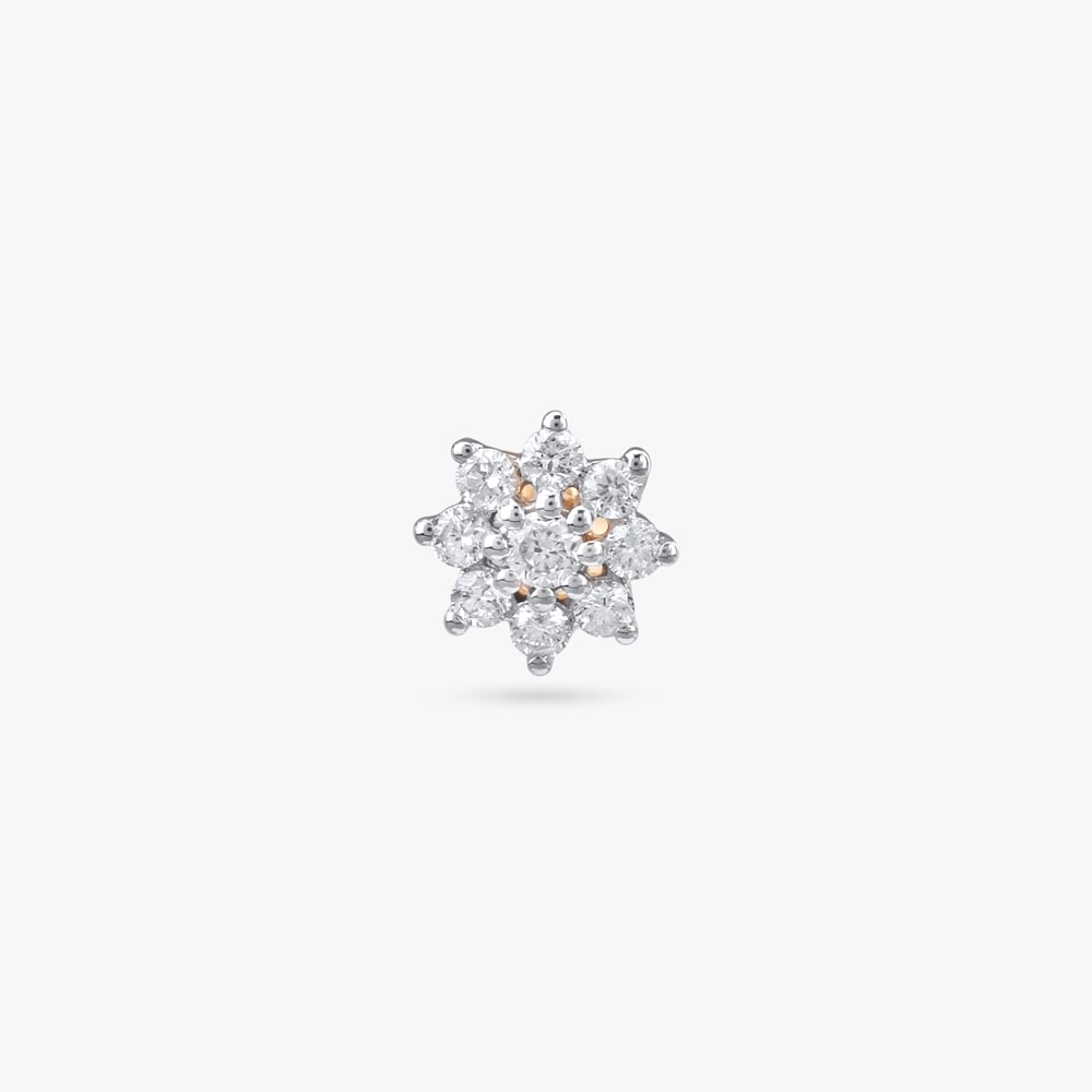 Starburst Bloom Diamond Nose Pin,,hi-res image number null