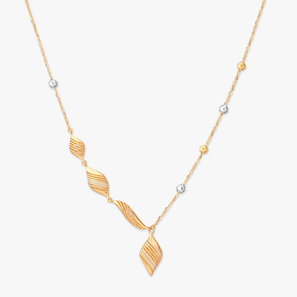Fluid Rhythm Gold Necklace Set,,hi-res image number null