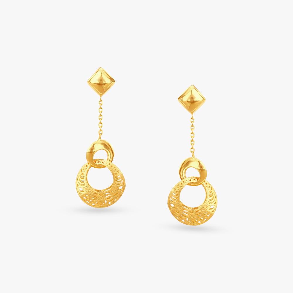 

Linked Grace Gold Drop Earrings