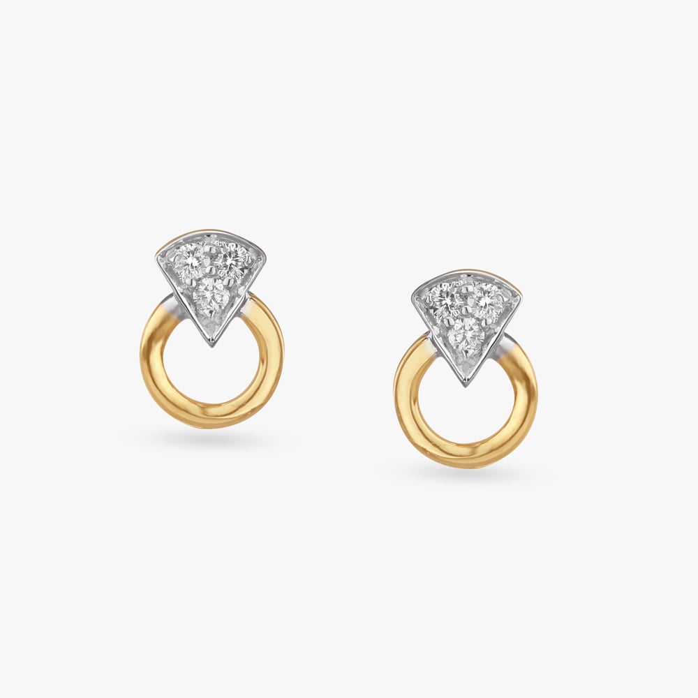 Precious Sparkles Diamond Stud Earrings For Kids,,hi-res image number null