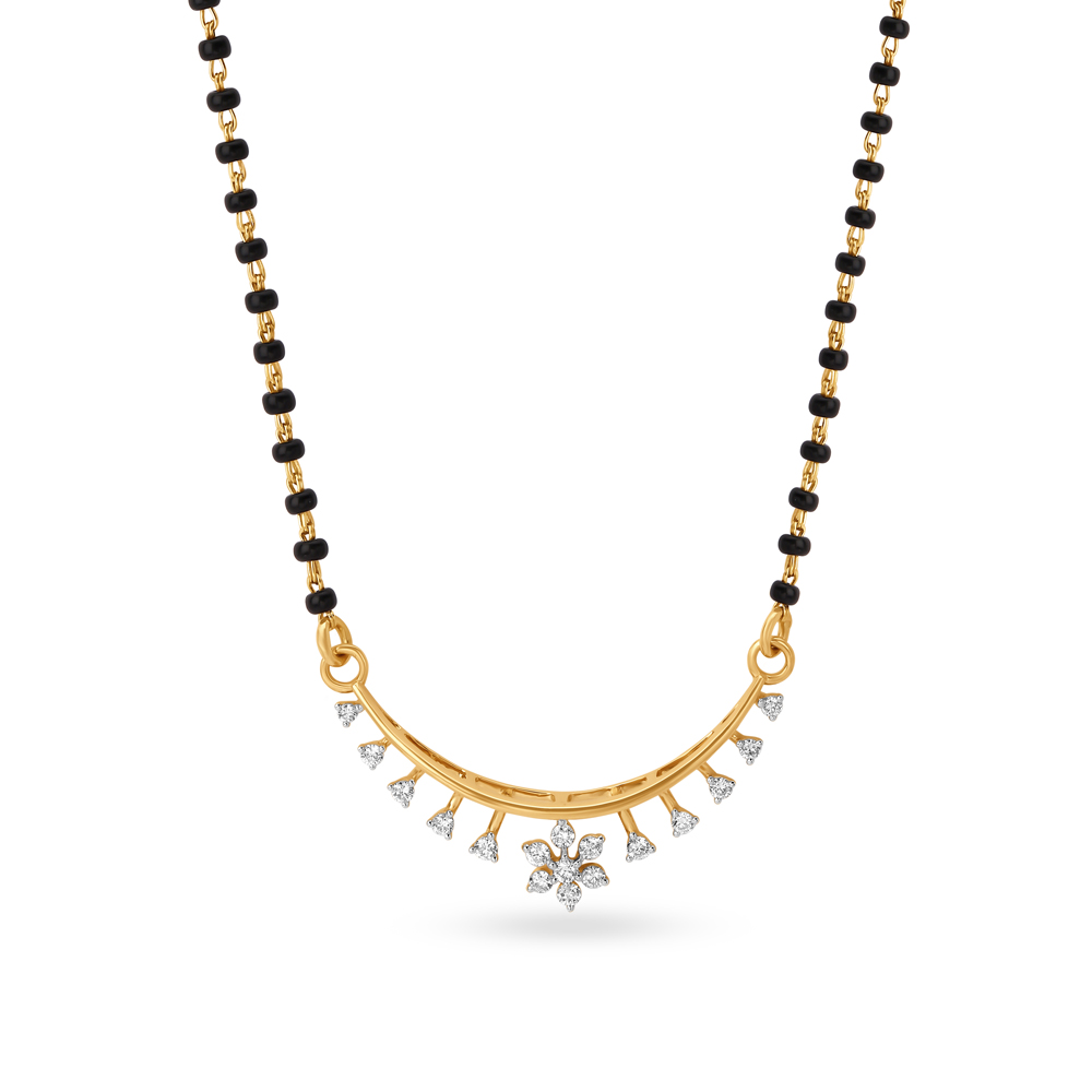Radiant Arc Diamond Mangalsutra,,hi-res image number null