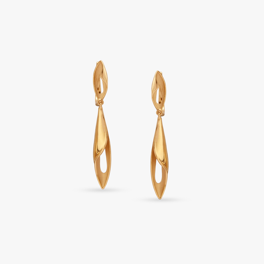 Twisting Grace Gold Hoop Earrings,,hi-res image number null