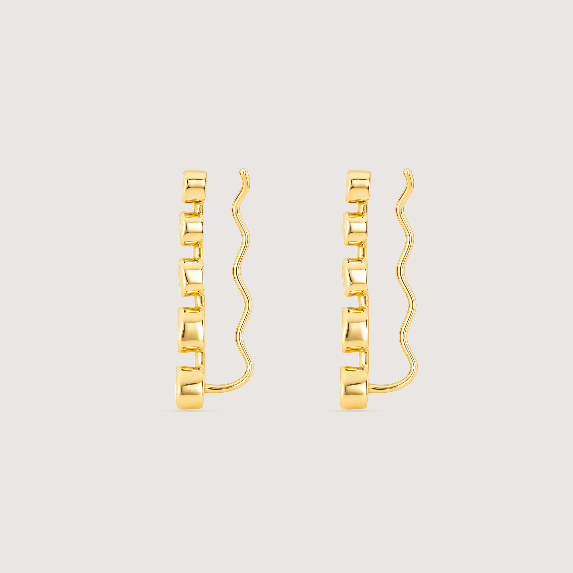 Luminous Cascade Polki Stud Earrings,,hi-res image number null