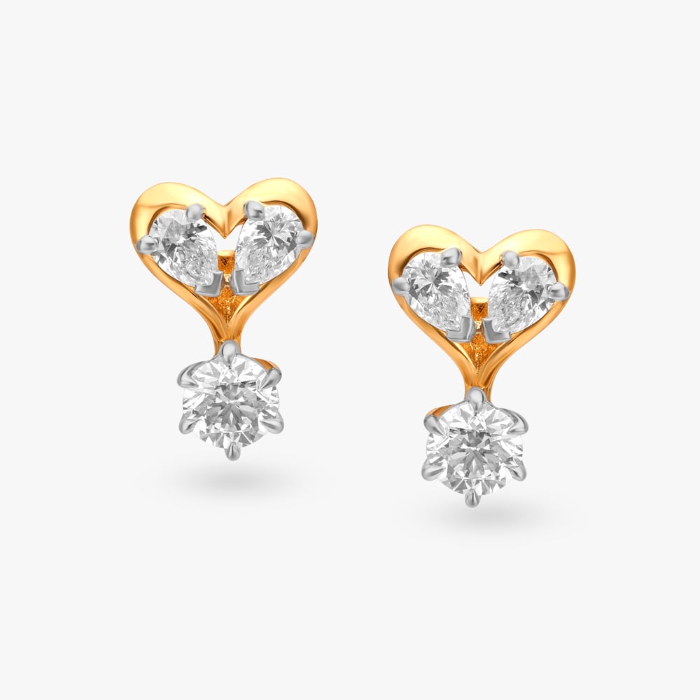 Silent Heartbeat Stud Earrings,,hi-res image number null