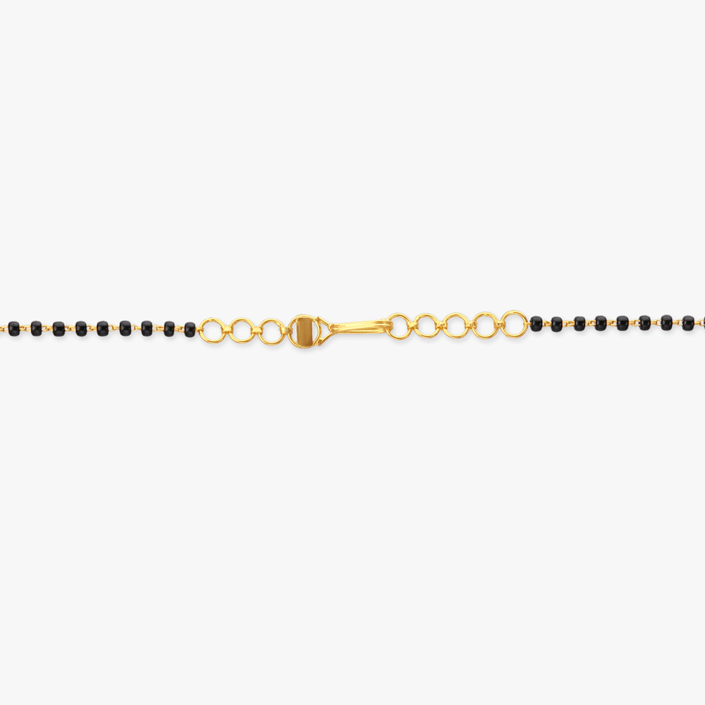 Crescent Cascade Gold Mangalsutra,,hi-res image number null
