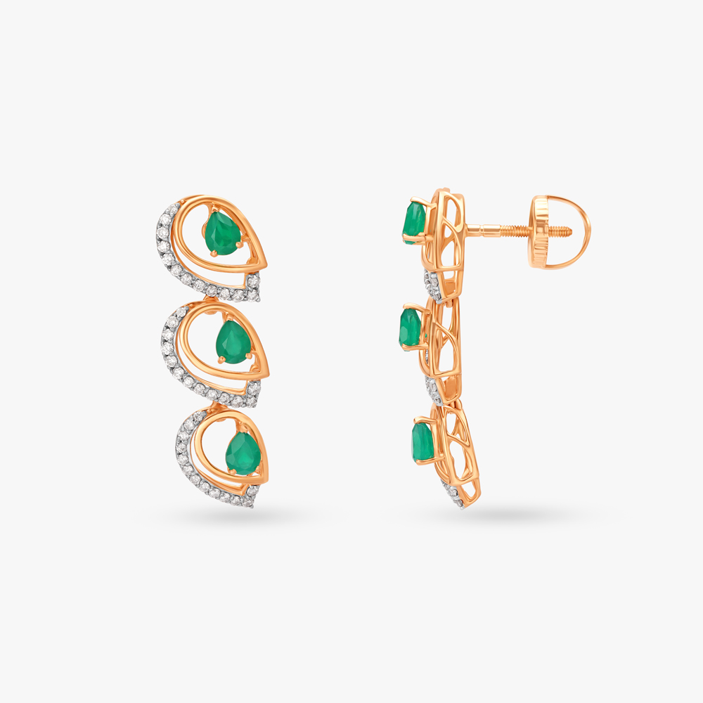 Chic Diamond Drop Earrings,,hi-res image number null