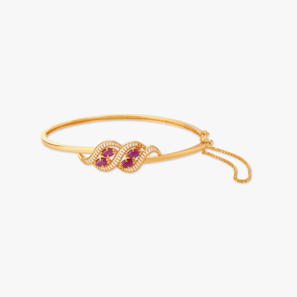 

Lively Loop Ruby Bangle