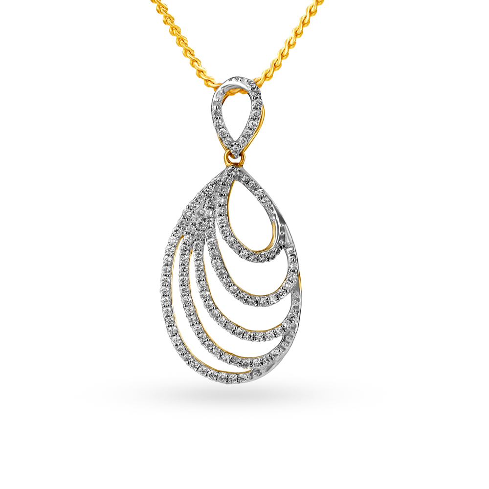 Classy Circlet Diamond Pendant,,hi-res image number null