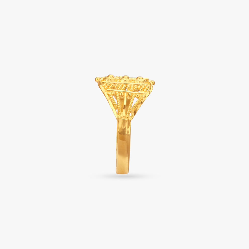 Heritage Mesh Gold Ring,,hi-res image number null
