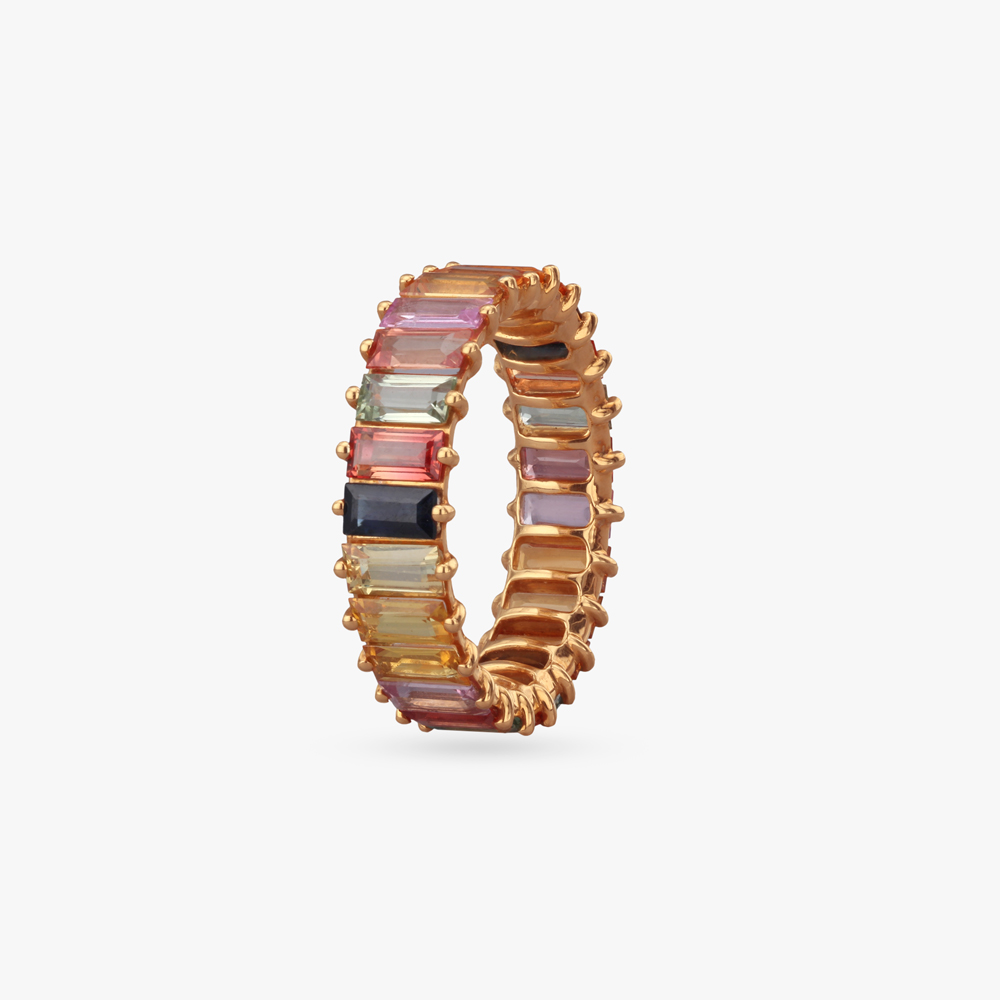 Prismatic Bliss Gold Finger Ring,,hi-res image number null